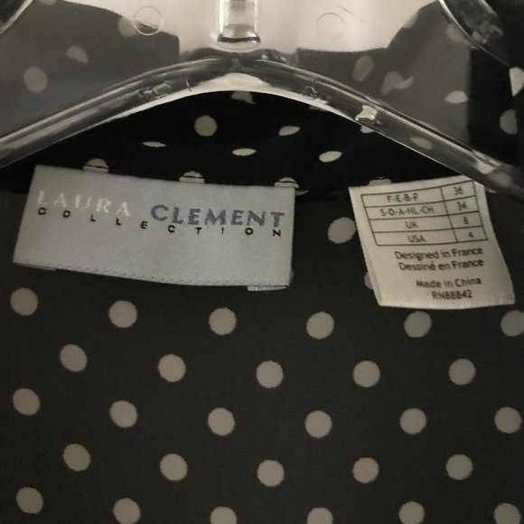 Laura Clement Collection Polka Dotted Blouse - Picture 3 of 3